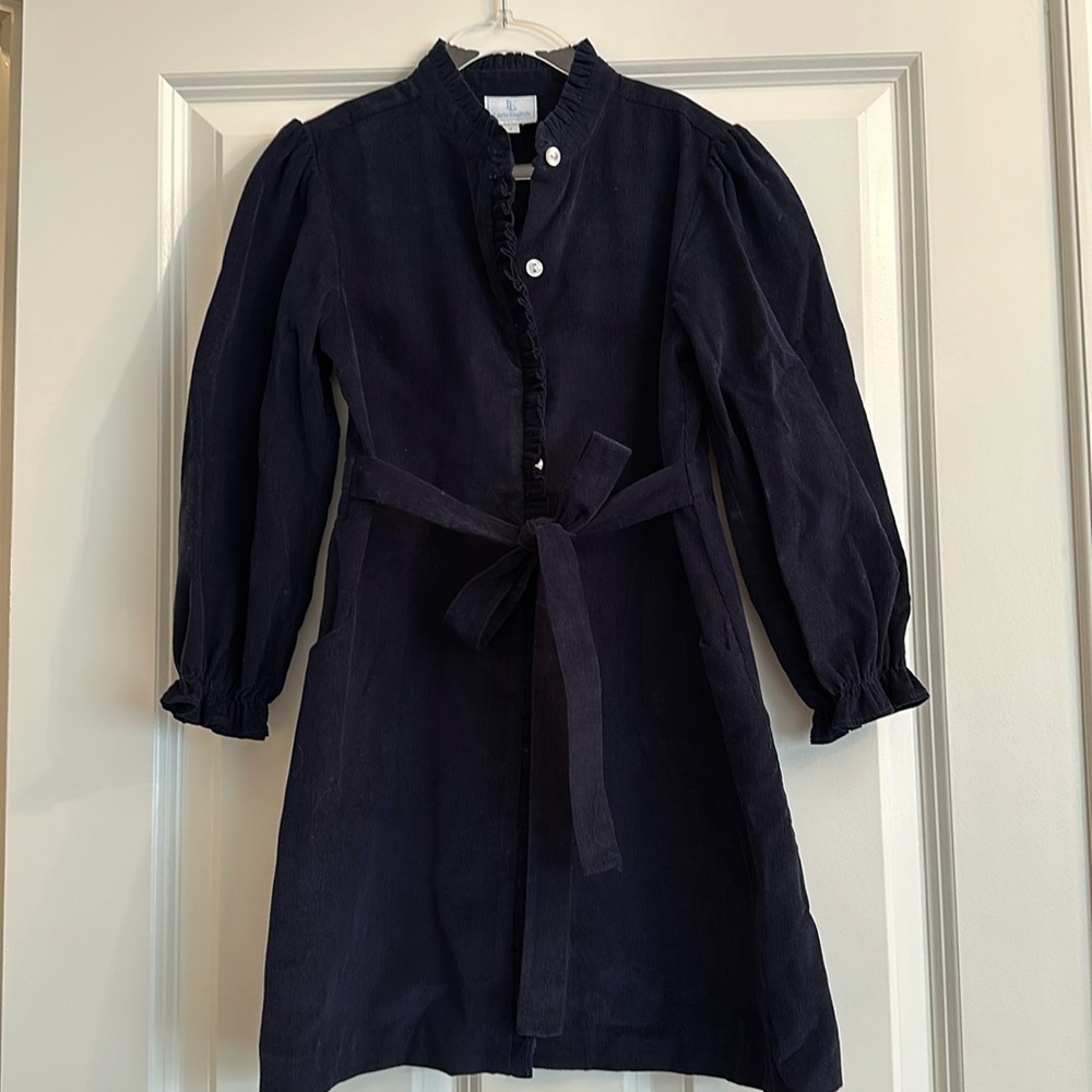 Blue Corduroy Little English Dress Size 7
